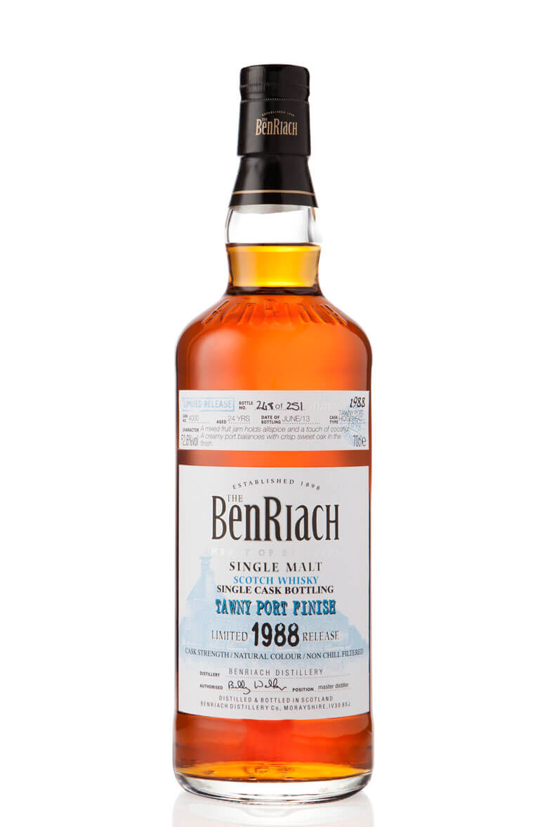BenRiach 1988 cask 4000 Tawny Port 24 Year Old